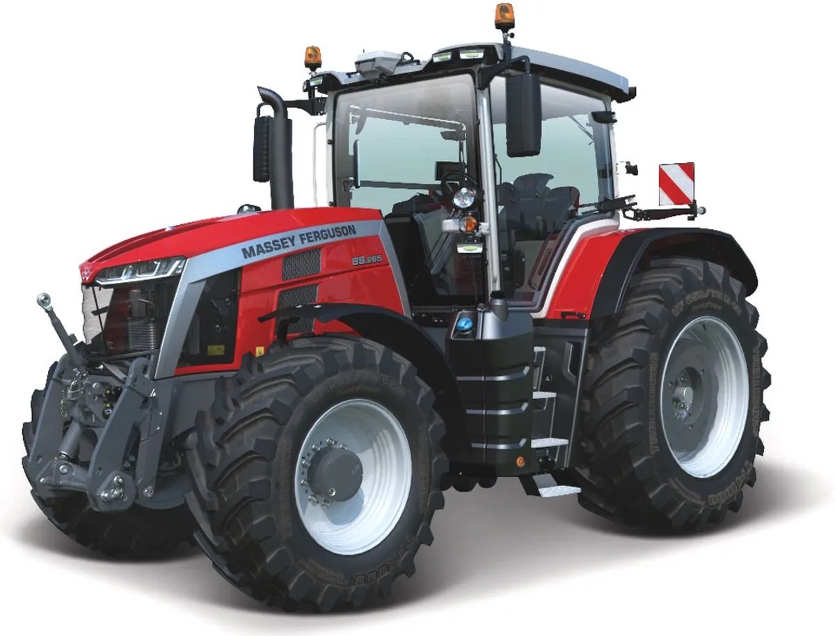 RC Tractor - Massey Ferguson 5SD.145 Rood/Grijs - 2.4 MHz (1:16) van Maisto in Rood – productfoto