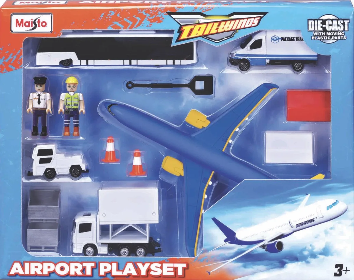 Set - Modelauto - Schaal FTB de Maisto en Bleu, Blanc, Jaune – photo du produit