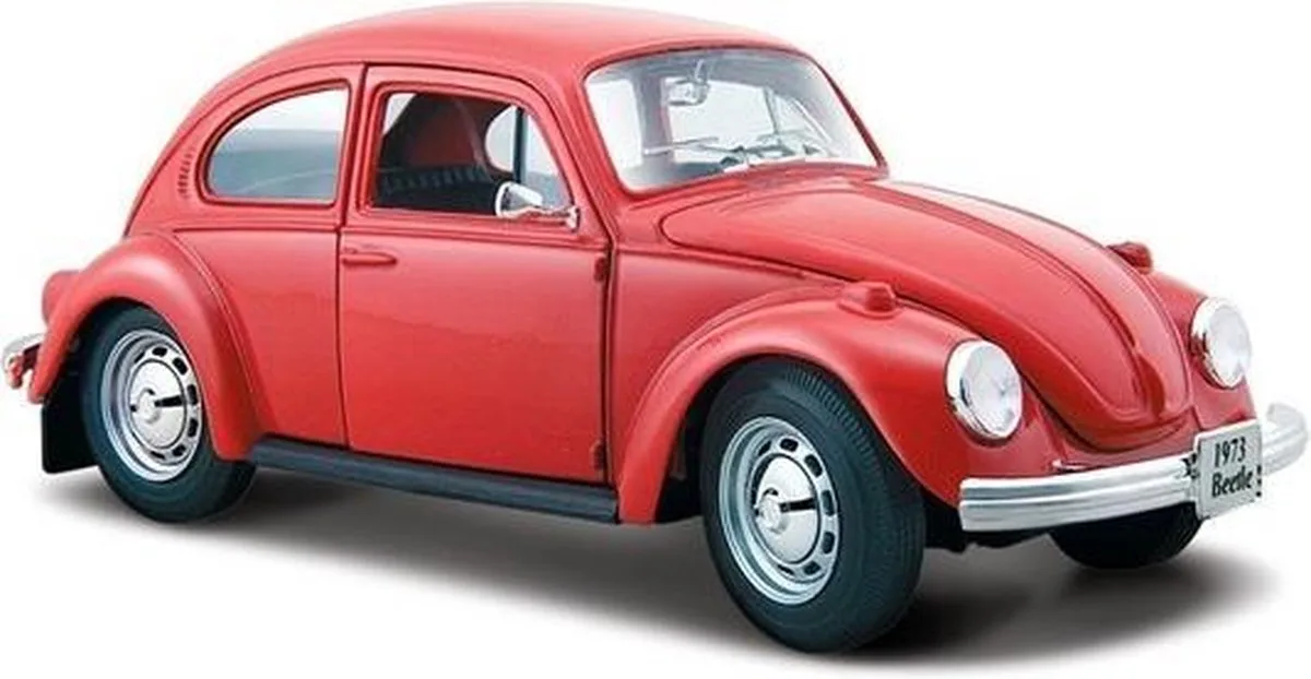 Speelgoed modelauto Volkswagen Kever 1:24 von Maisto in Rot – Produktfoto