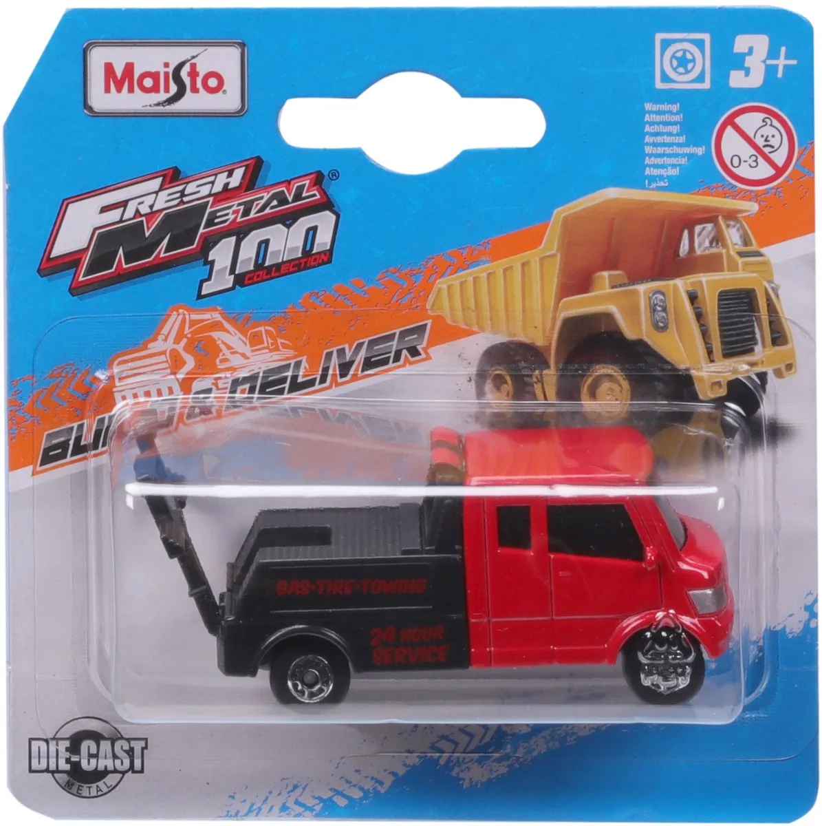 Tow Truck - Modelauto - Schaal 3" by Maisto in Red, Black – product photo
