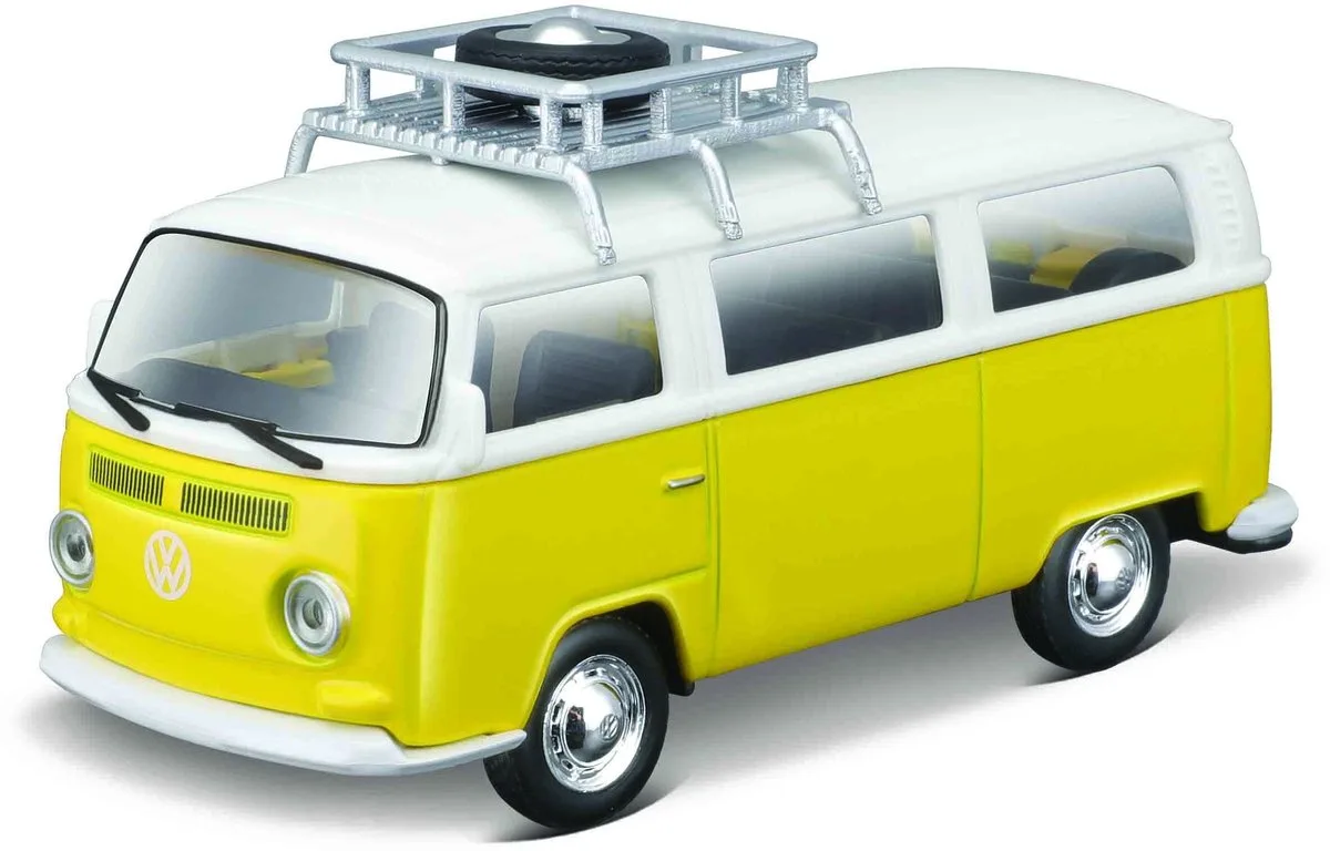 Volkswagen Type 2 - Modelauto - Schaal 4,5" by Maisto in Yellow, White – product photo