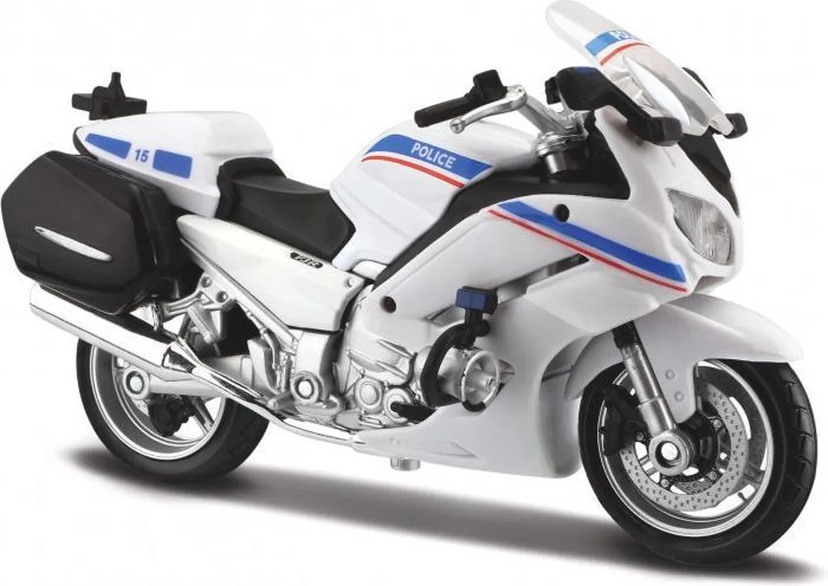 Yamaha Fjr 1300 - Modelauto - Schaal 1:18 de Maisto en Blanc, Bleu, Rouge – photo du produit