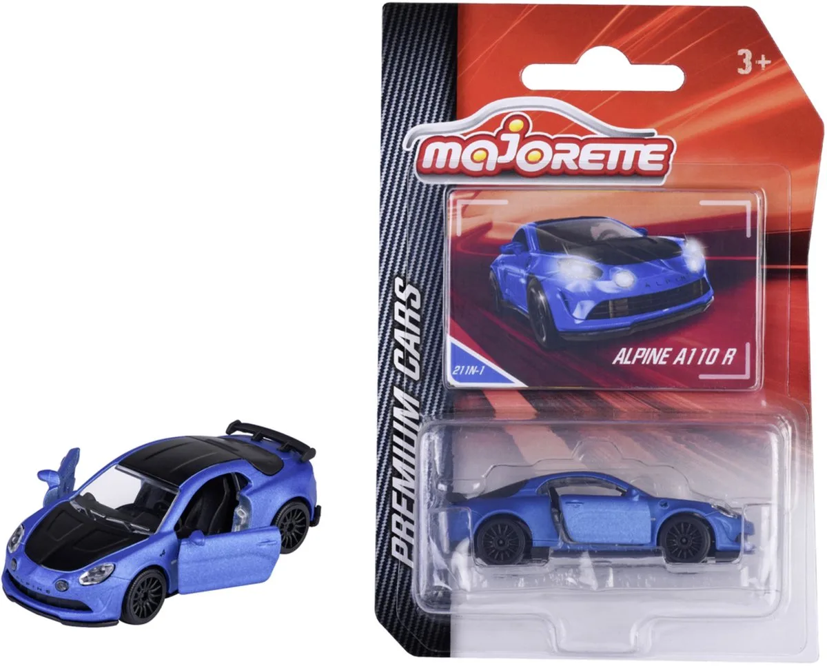 Alpine A110R, (Premium Cars) van Majorette in Blauw – productfoto