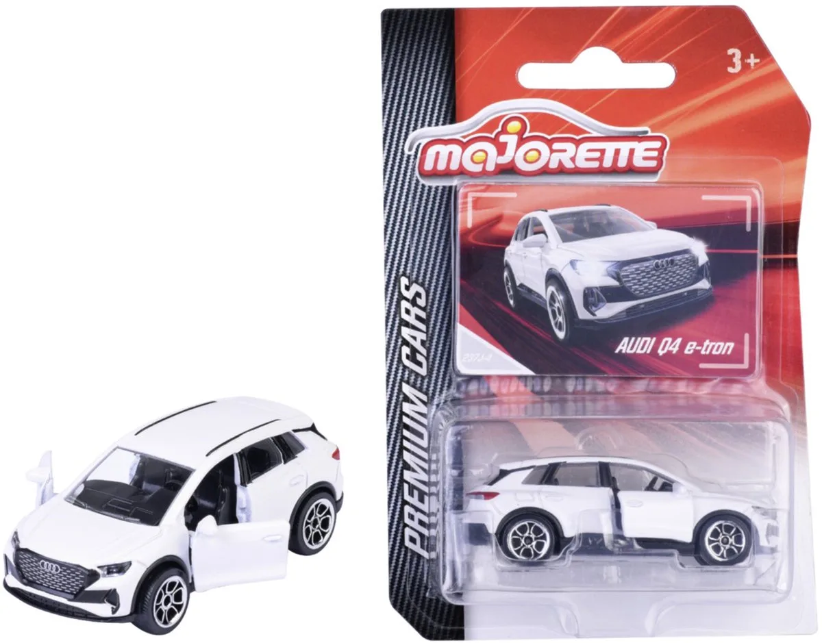 Audi Q4 e-tron, (Premium Cars) van Majorette in Wit – productfoto