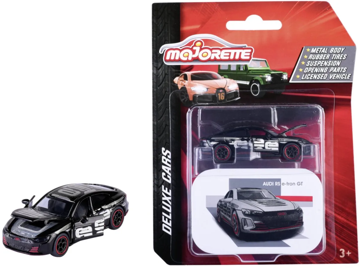 Audi RS e-tron GT van Majorette in Zwart – productfoto