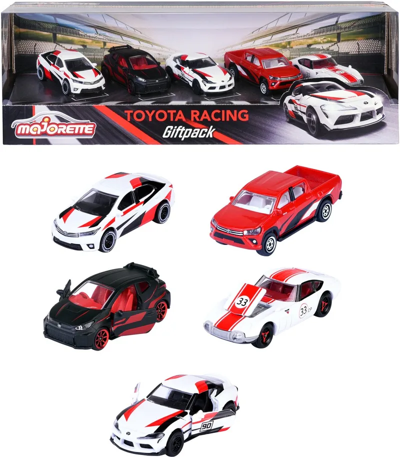Auto Toyota Racing - 5 stuks - Vanaf 3 jaar van Majorette in Zwart – productfoto