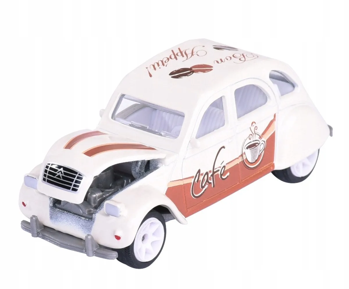 Citroën 2CV Deluxe French Touch Metaal 1:64 Nieuw van Majorette in Beige – productfoto