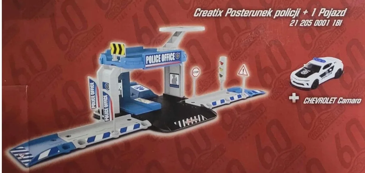 Creatix Politiebureau Speelset met Politiewagen de Majorette en Wielokolorowy – photo du produit