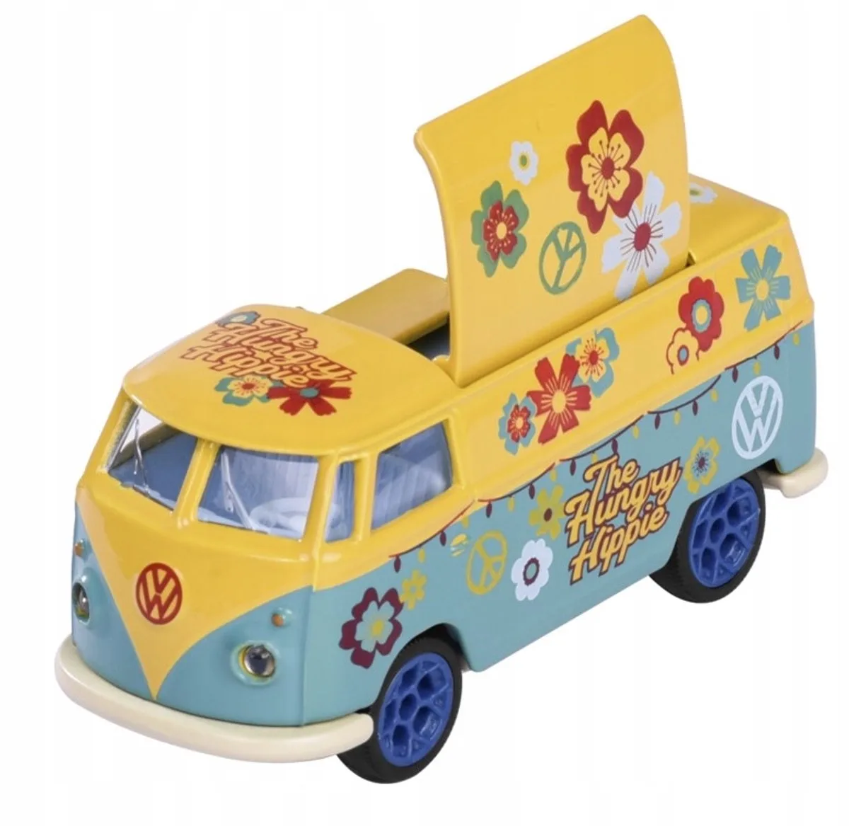 Deluxe VW Transporter T1 Foodtruck 1:64 Metaal von Majorette in Grün – Produktfoto