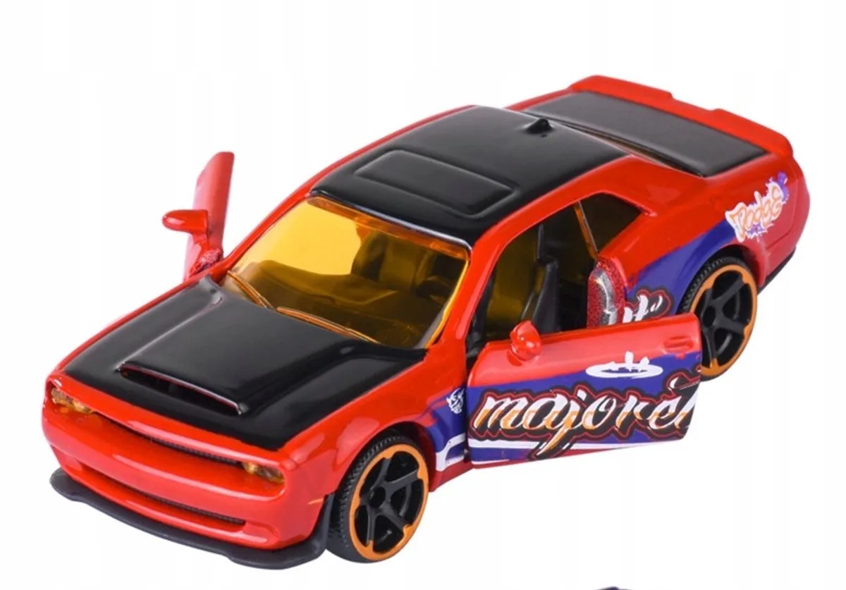 Dodge Challenger SRT Demon Limited Edition 1:66 de Majorette en Rouge – photo du produit