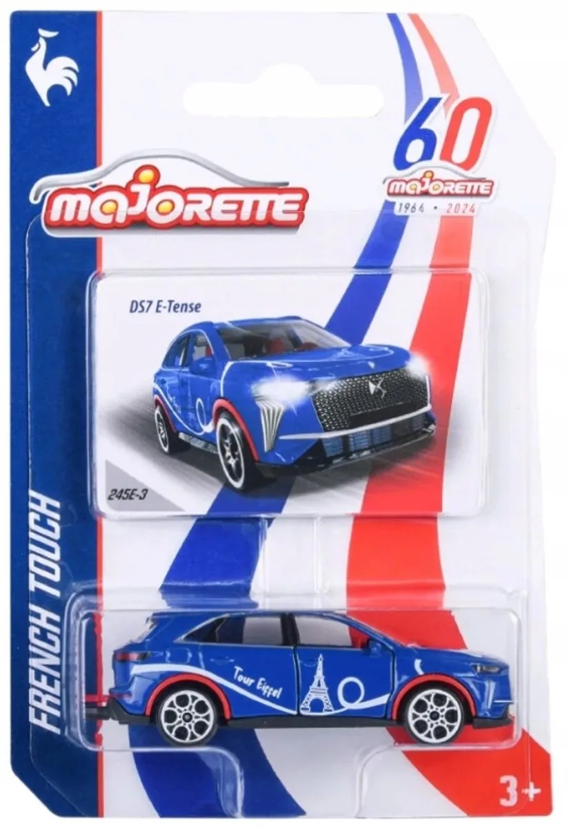 DS7 E-TENSE FRENCH TOUCH modelauto 1:64 de Majorette en Bleu – photo du produit
