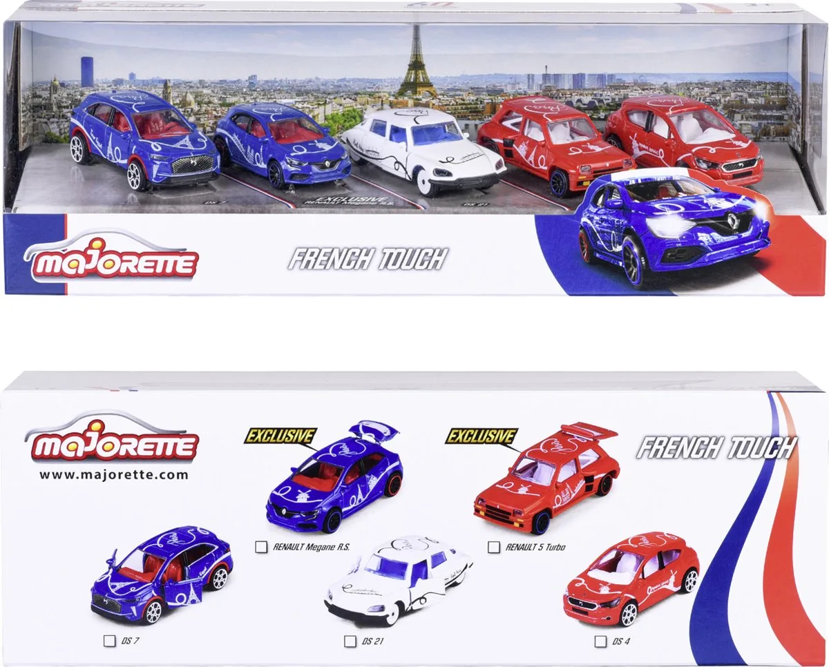 Coffret de voitures - French touch giftpack SMOBY de Majorette en Bleu – photo du produit
