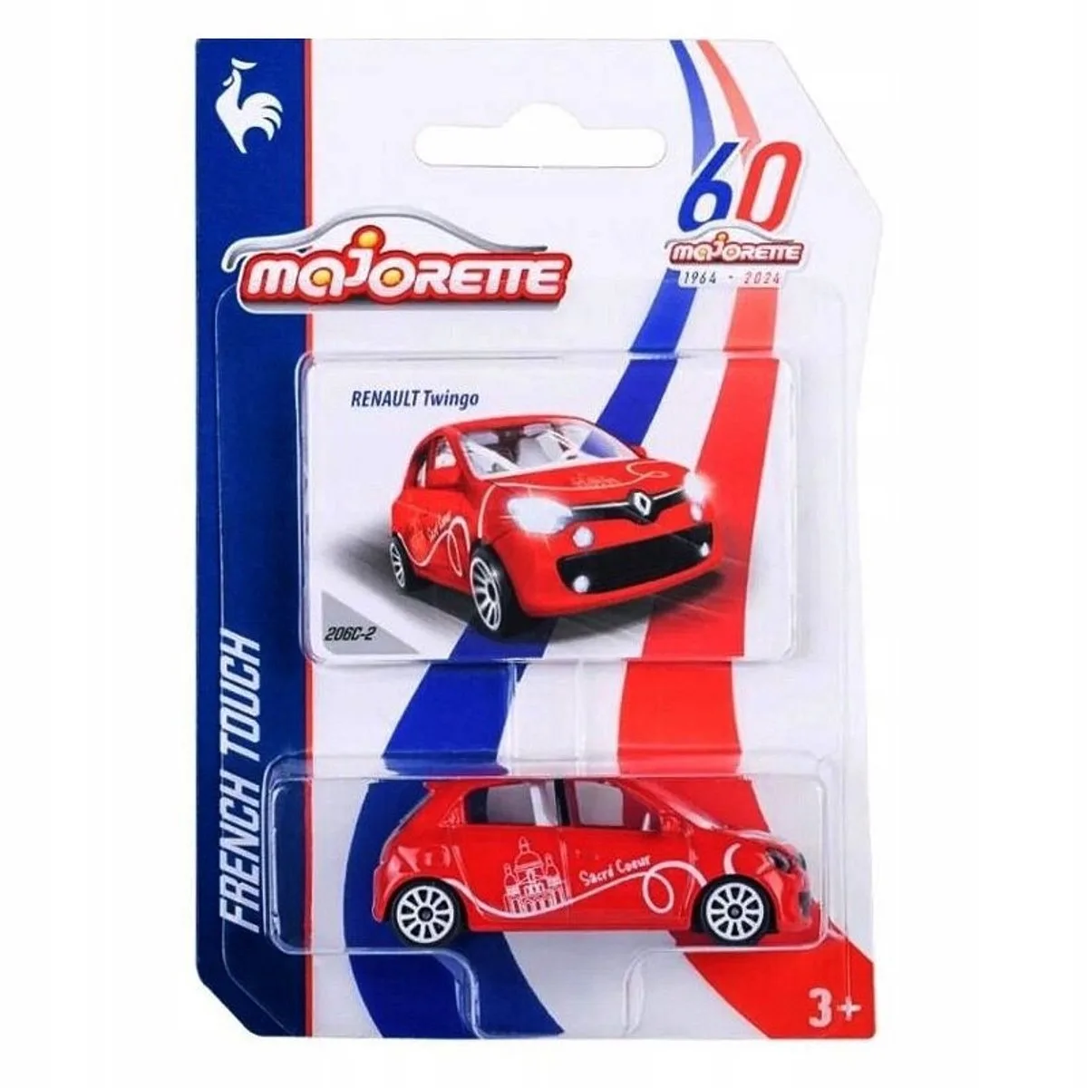 French Touch Renault Twingo - Schaal 1:64 fra Majorette i Rød – produktbillede