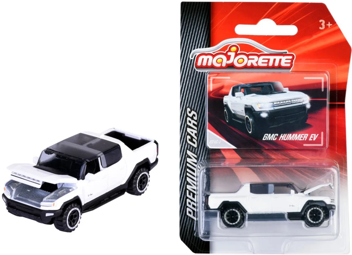 GMC Hummer EV, (Premium Cars) van Majorette in Wit – productfoto