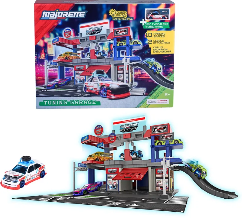 JDM Legends Tuning Garage + 1 Vehicle 0 / 4 von Majorette – Produktfoto