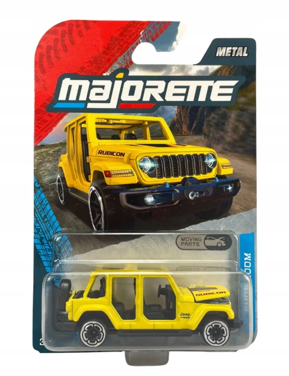 Jeep Wrangler 4xe Metaal 1:64 Nieuw Model von Majorette in Gelb – Produktfoto