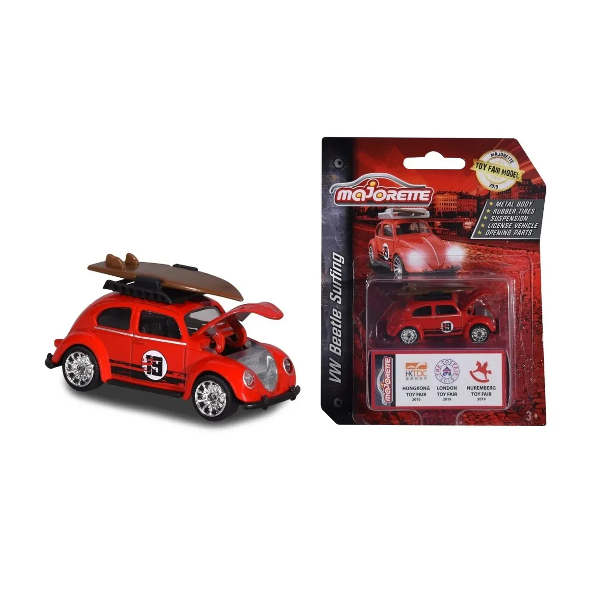 Majorette 212052016TO9 VW Beetle Surfing Toy Fair 2019 från Majorette – produktbild
