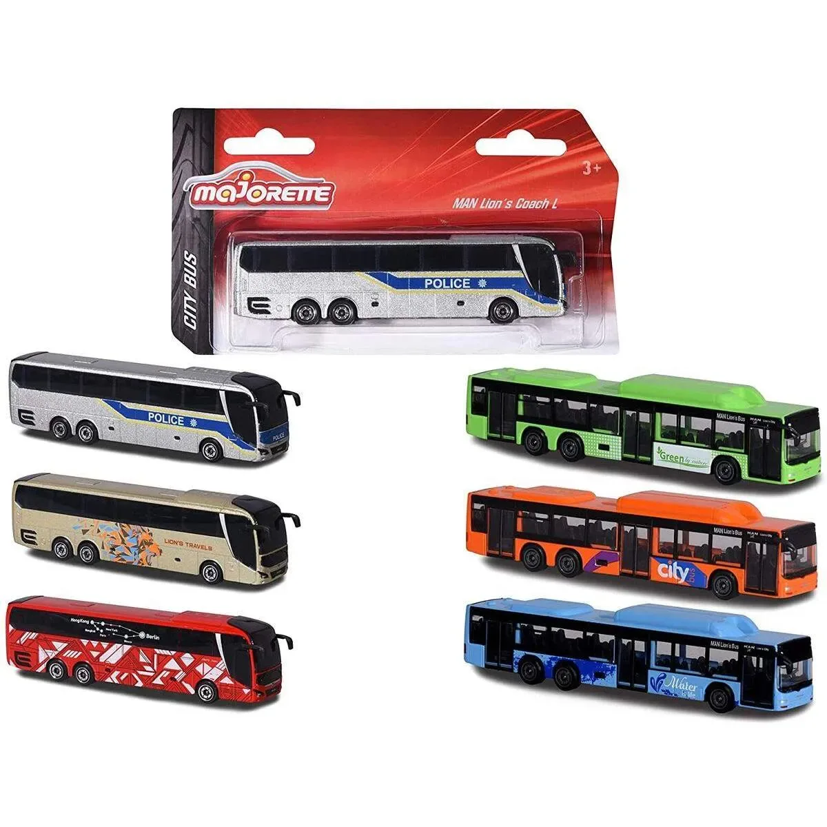 MAJORETTE 212053159 MAN City Bus, sortiert fra Majorette – produktbillede