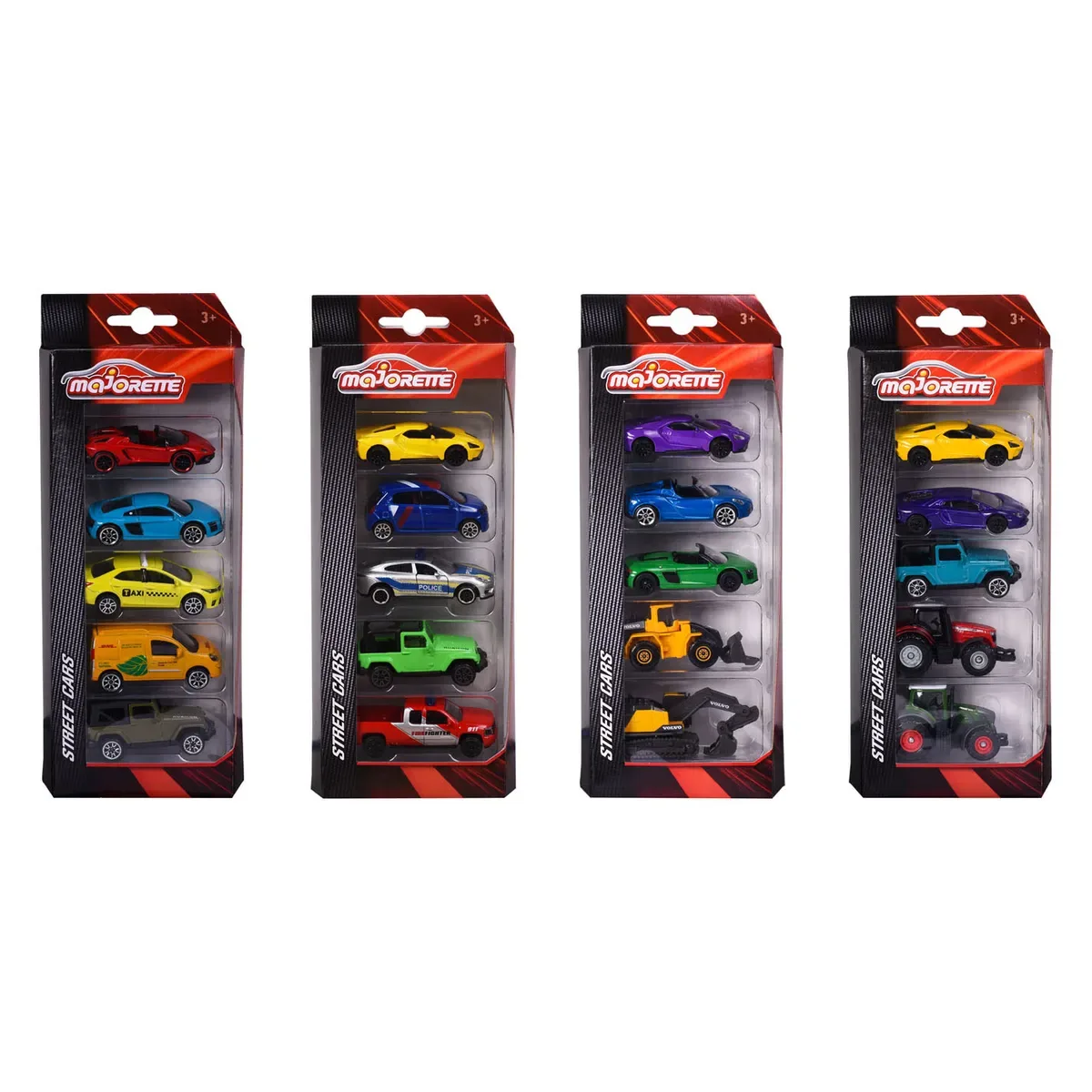 MAJORETTE 212053166 WOW 5 Pieces Set, 4-fach sortiert von Majorette – Produktfoto