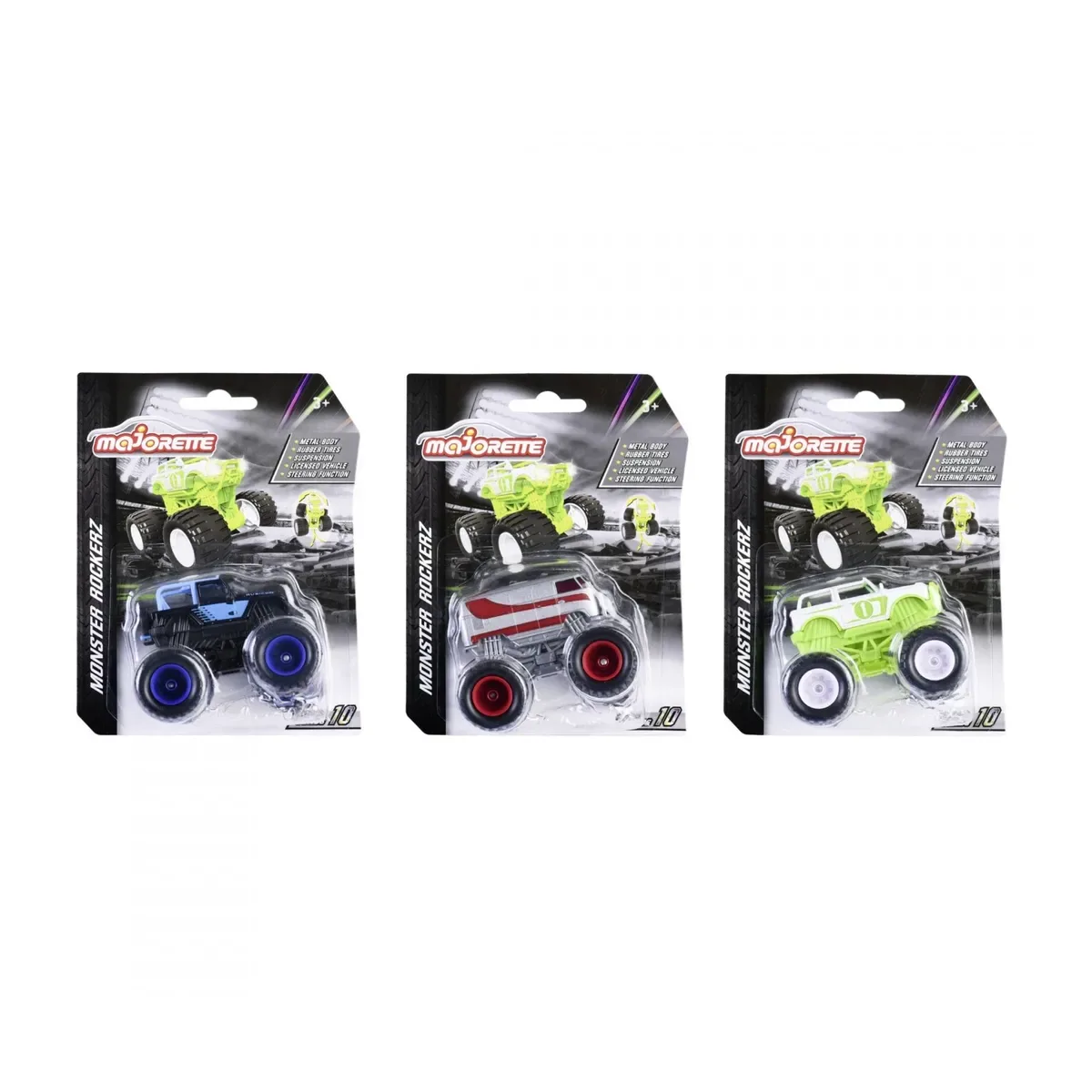 MAJORETTE 212054037 Limited Edition 10, Rockerz, 3-fach sortiert fra Majorette – produktbillede