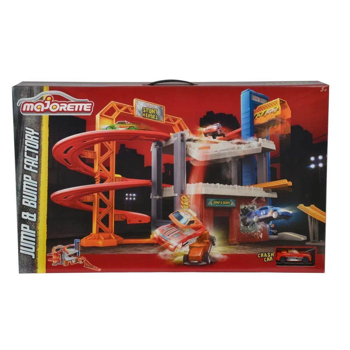 Majorette 212058014 Stunt Heroes Jump n' Bump Factory von Majorette – Produktfoto