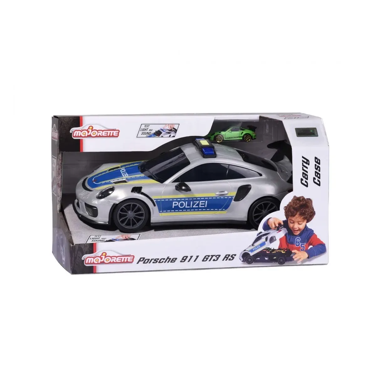 Majorette 212058199 Porsche 911 GT3 RS Polizei Carry Case fra Majorette – produktbillede