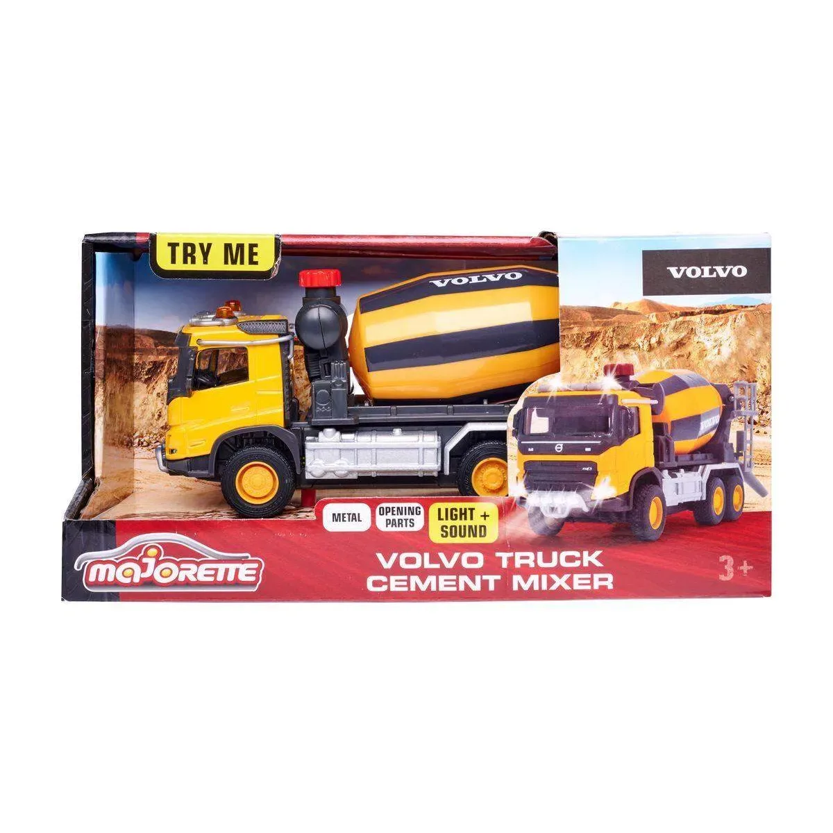 MAJORETTE 213723002 Volvo Truck Cement Mixer fra Majorette – produktbillede