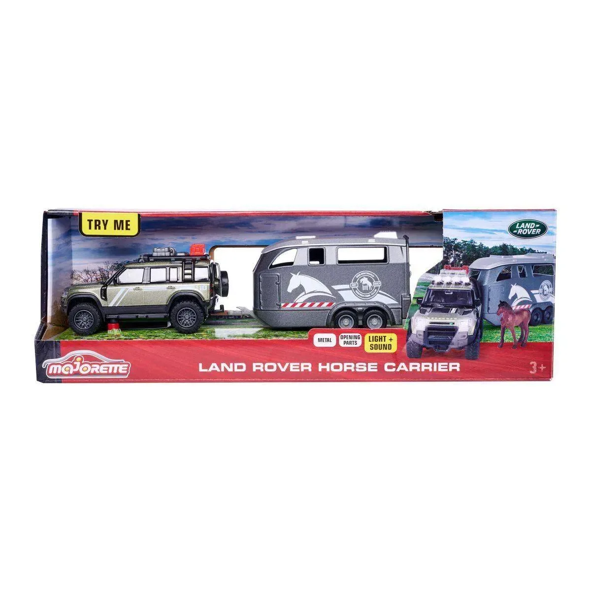 MAJORETTE 213776000 Land Rover Horse Carrier fra Majorette – produktbillede