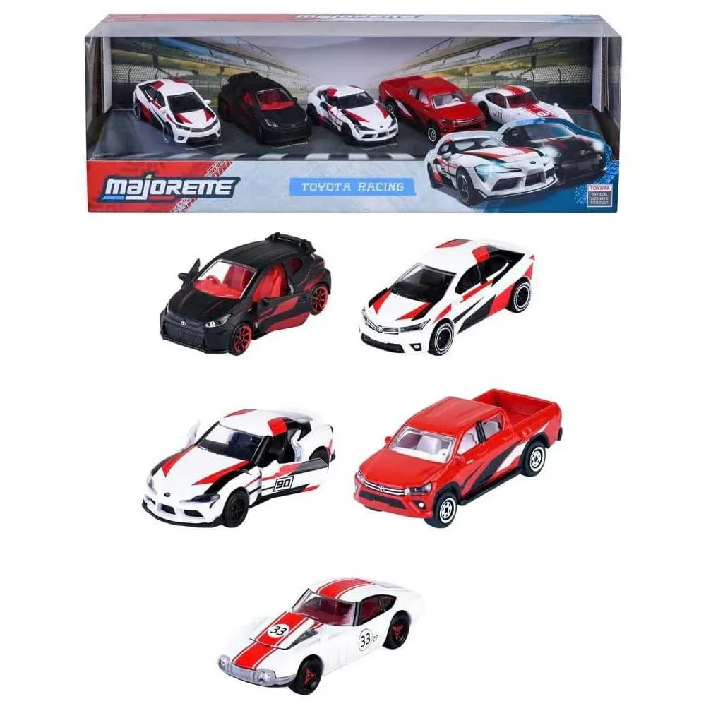 Majorette 5 Voitures De Course Toyota de Majorette – photo du produit