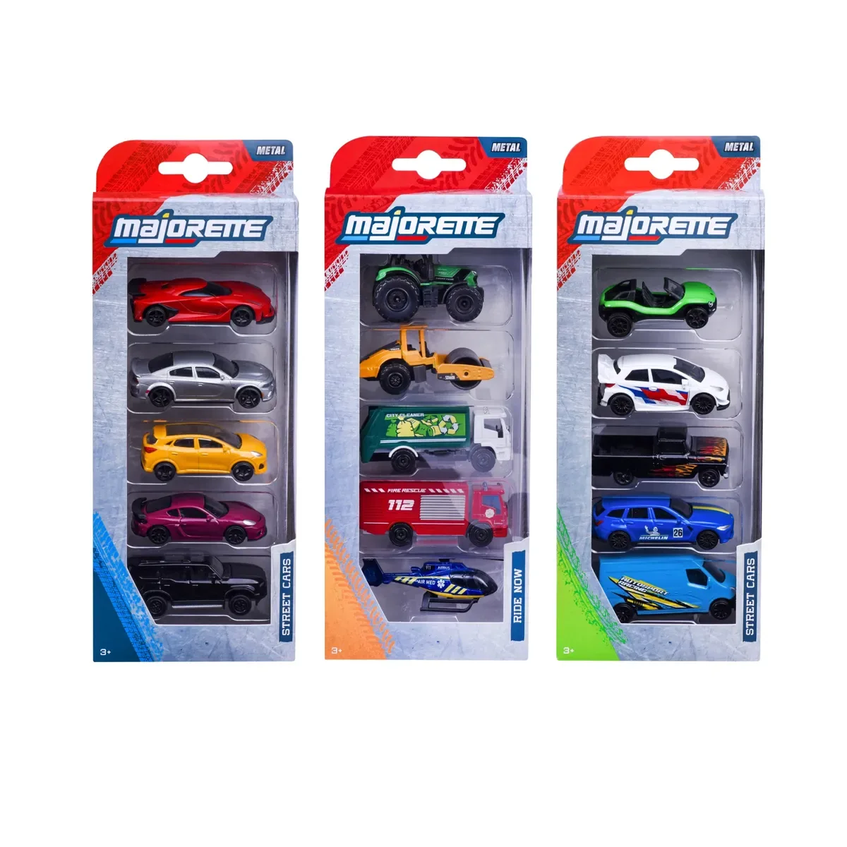 MAJORETTE 8501004000 Street Cars 5 pieces Set, 3-sort. från Majorette – produktbild