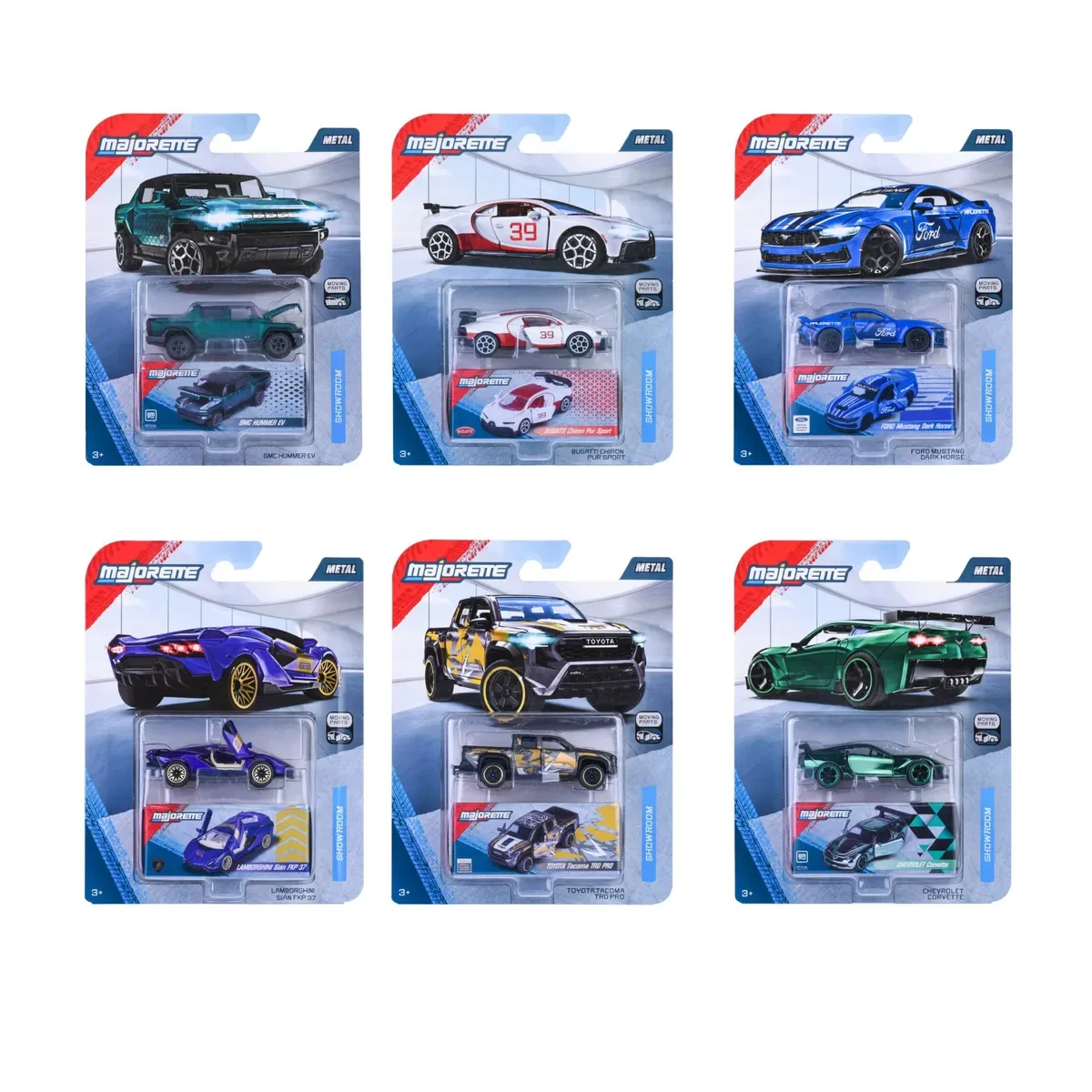 MAJORETTE 8502001000 Showroom Deluxe Cars, 6-sort. by Majorette – product photo