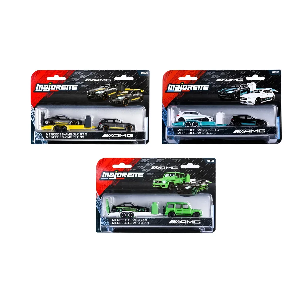 MAJORETTE 8502103000 Mercedes-AMG Deluxe Trailer, 3-sort. fra Majorette – produktbillede