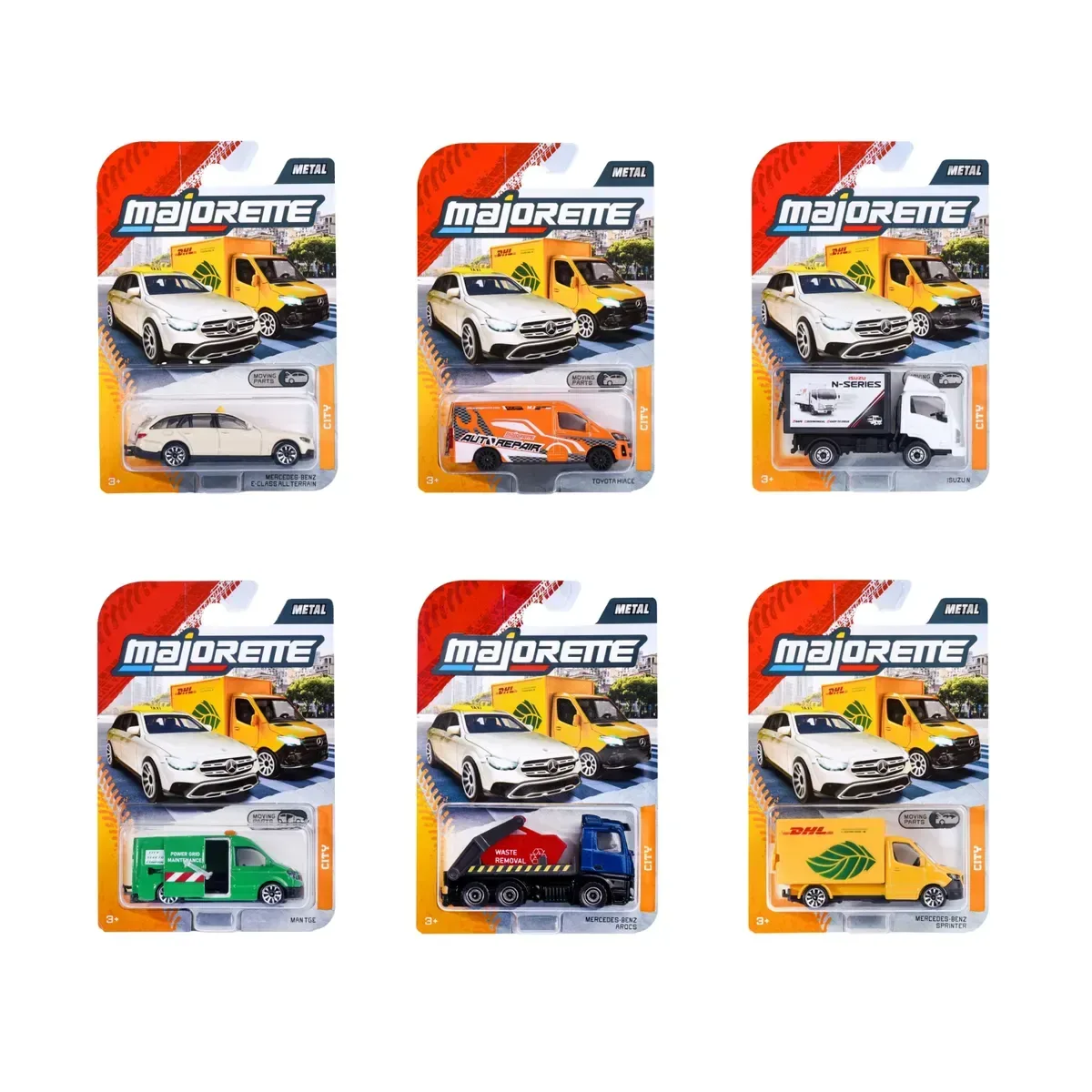 MAJORETTE 8503000002 City Premium Vehicles, 6-sort. by Majorette – product photo