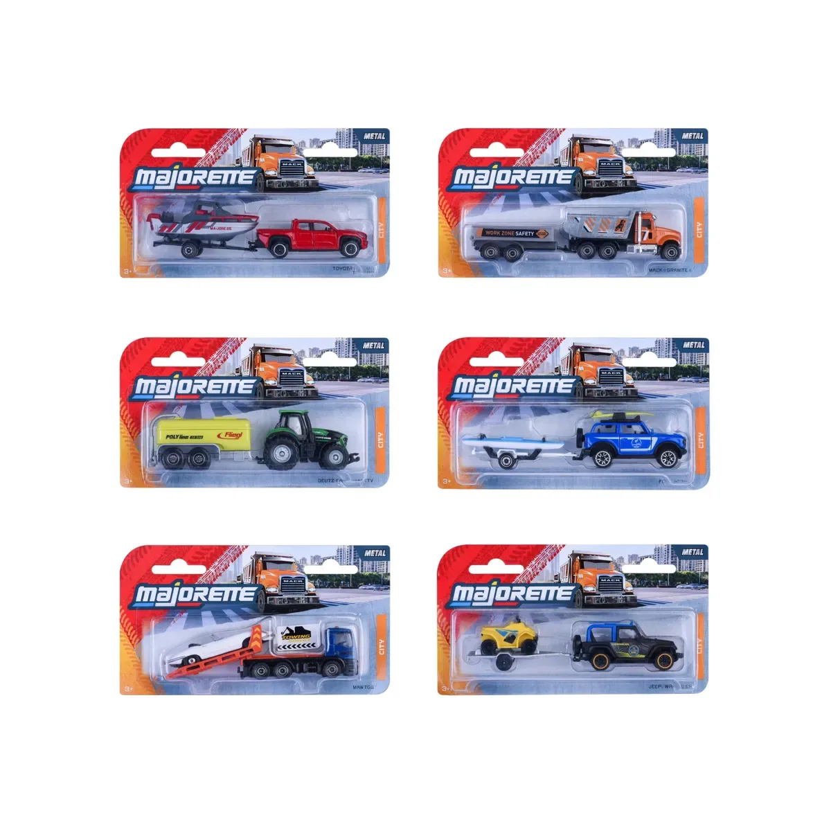 MAJORETTE 8503002001 City Trailer, 6-sort. by Majorette – product photo