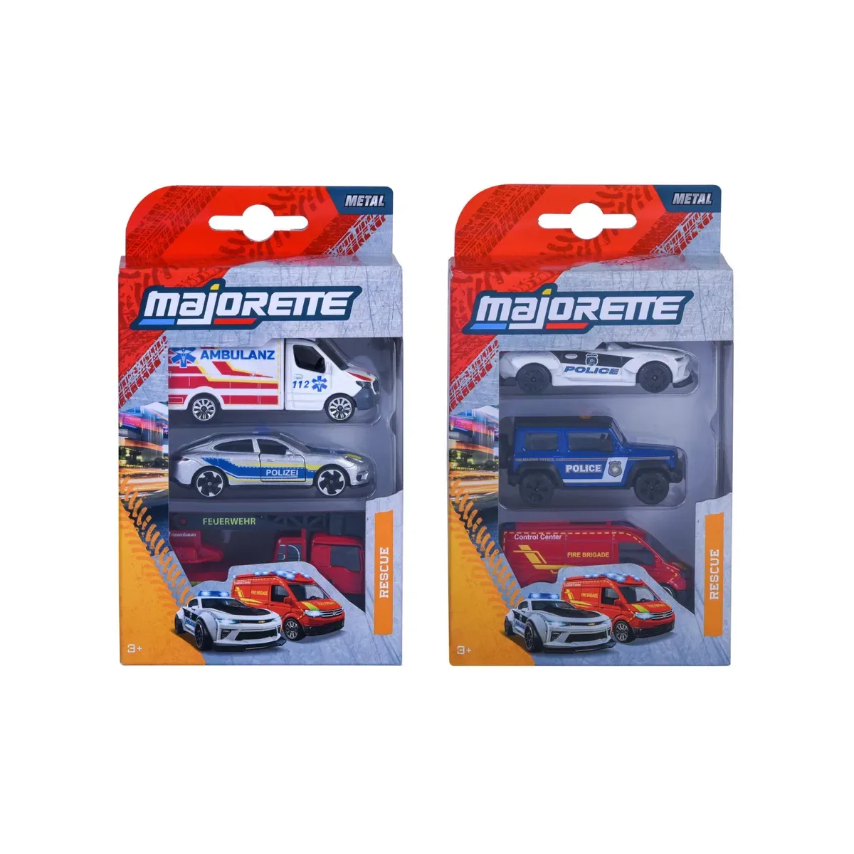 MAJORETTE 8503004001 Rescue 3 Pieces Set, 2-sort. fra Majorette – produktbillede