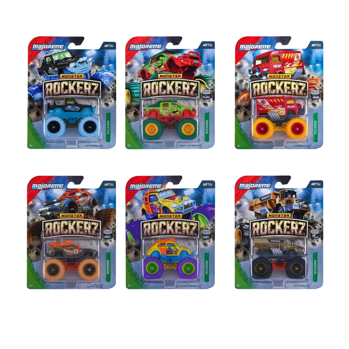 MAJORETTE 8504001000 Monster Rockerz, 6-sort. von Majorette – Produktfoto