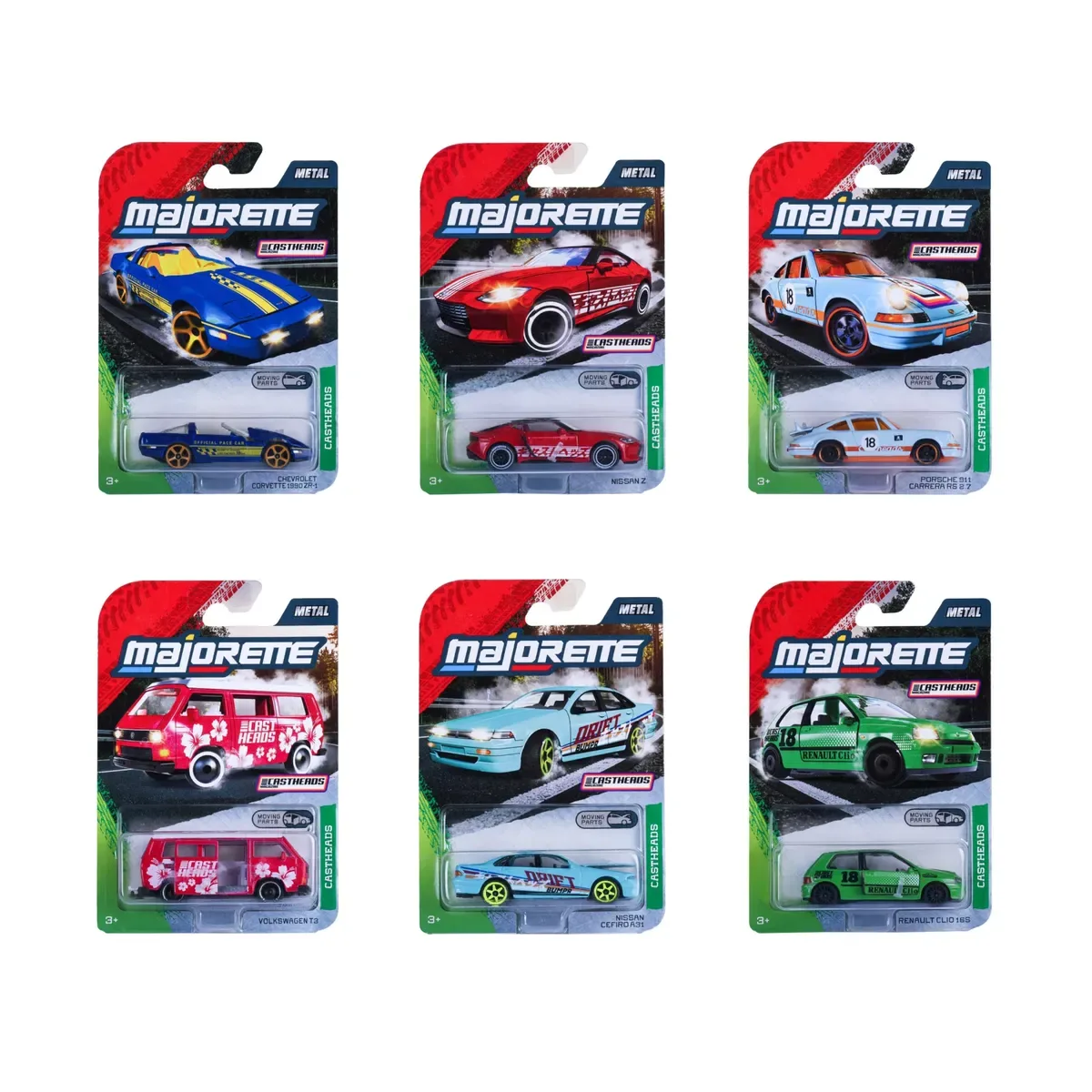MAJORETTE 8504100001 CastHeads Premium Cars, 6-sort. fra Majorette – produktbillede