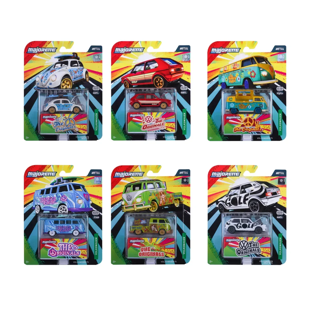 Majorette 8504101000 Volkswagen Deluxe Cars, 1 Stück, 6-Fach sortiert de Majorette – photo du produit