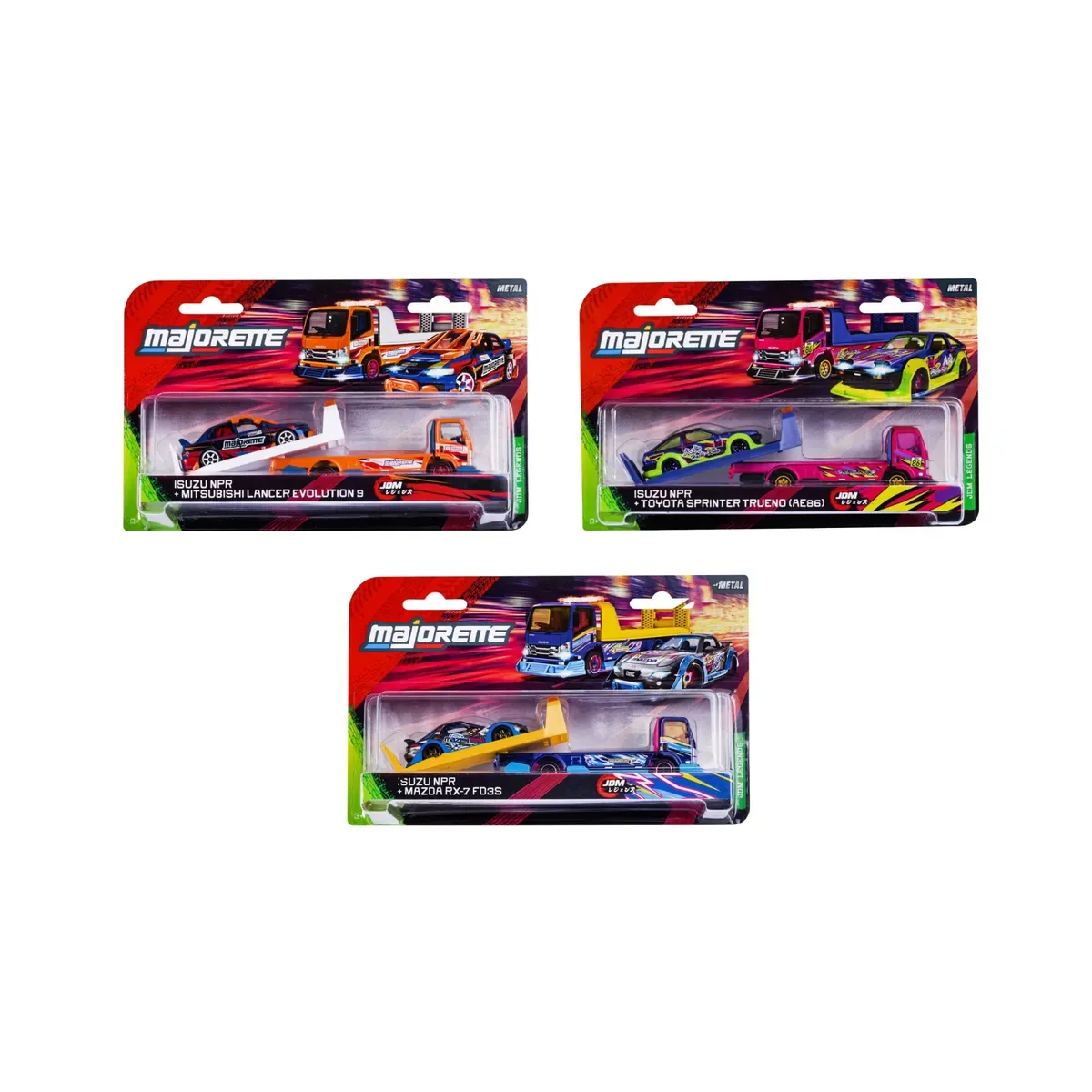 MAJORETTE 8504103000 JDM Legends Tuning Transporter, 3-sort. fra Majorette – produktbillede