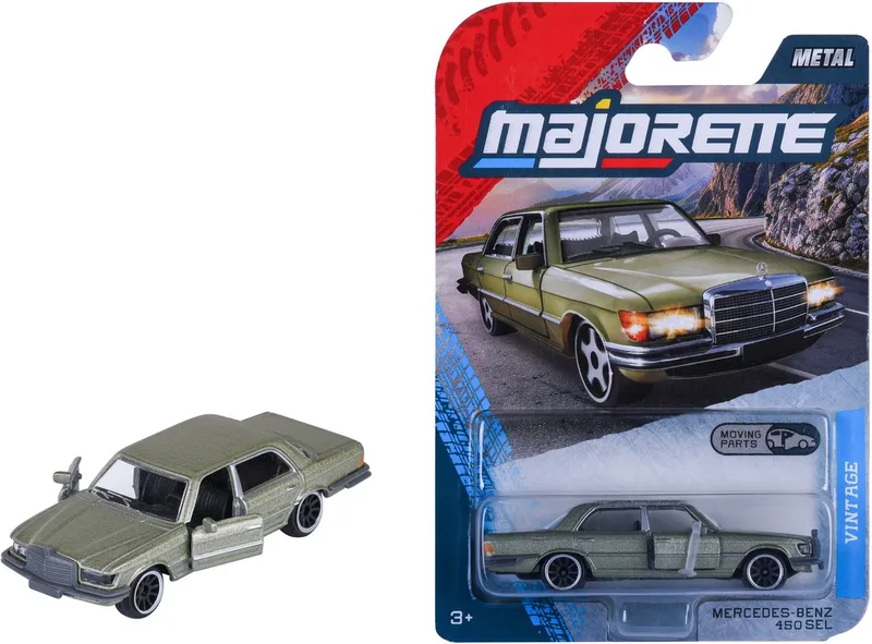 Mercedes Benz 450 SEL, (Vintage) van Majorette in Groen – productfoto
