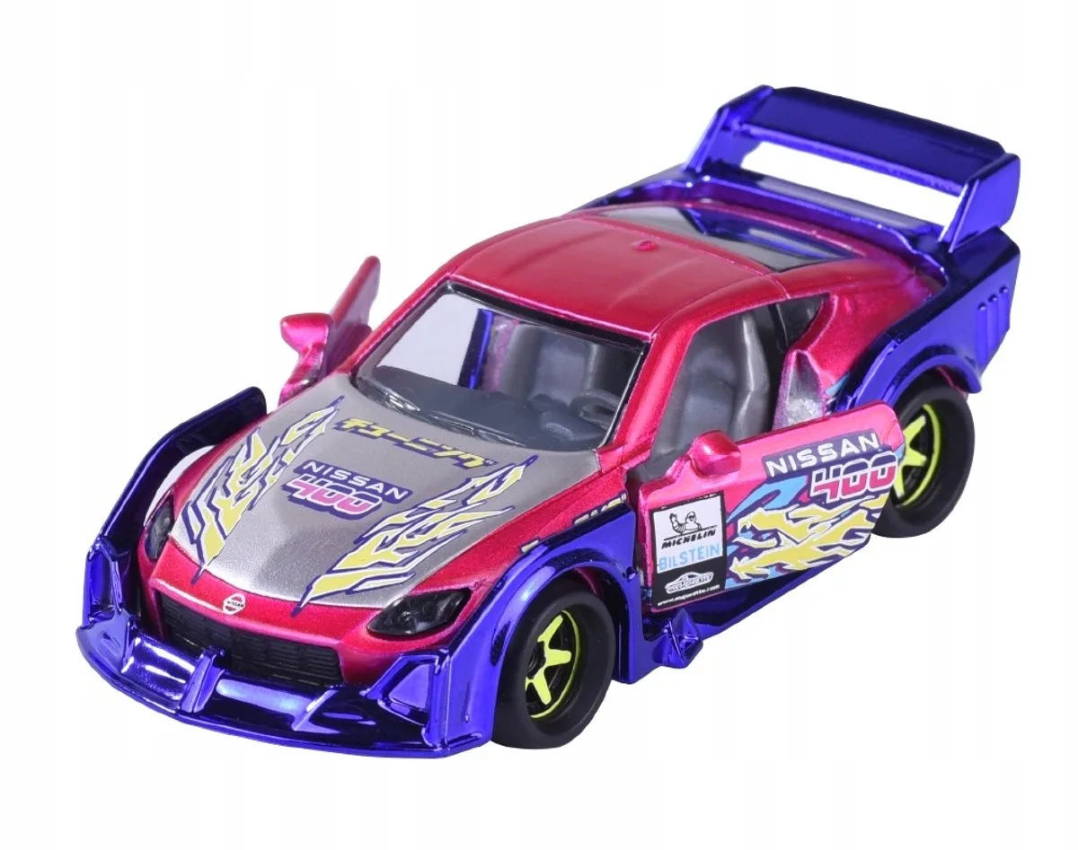 Nissan Z 1:64 Metaal Speelgoedauto - Nieuw Model van Majorette in Roze – productfoto