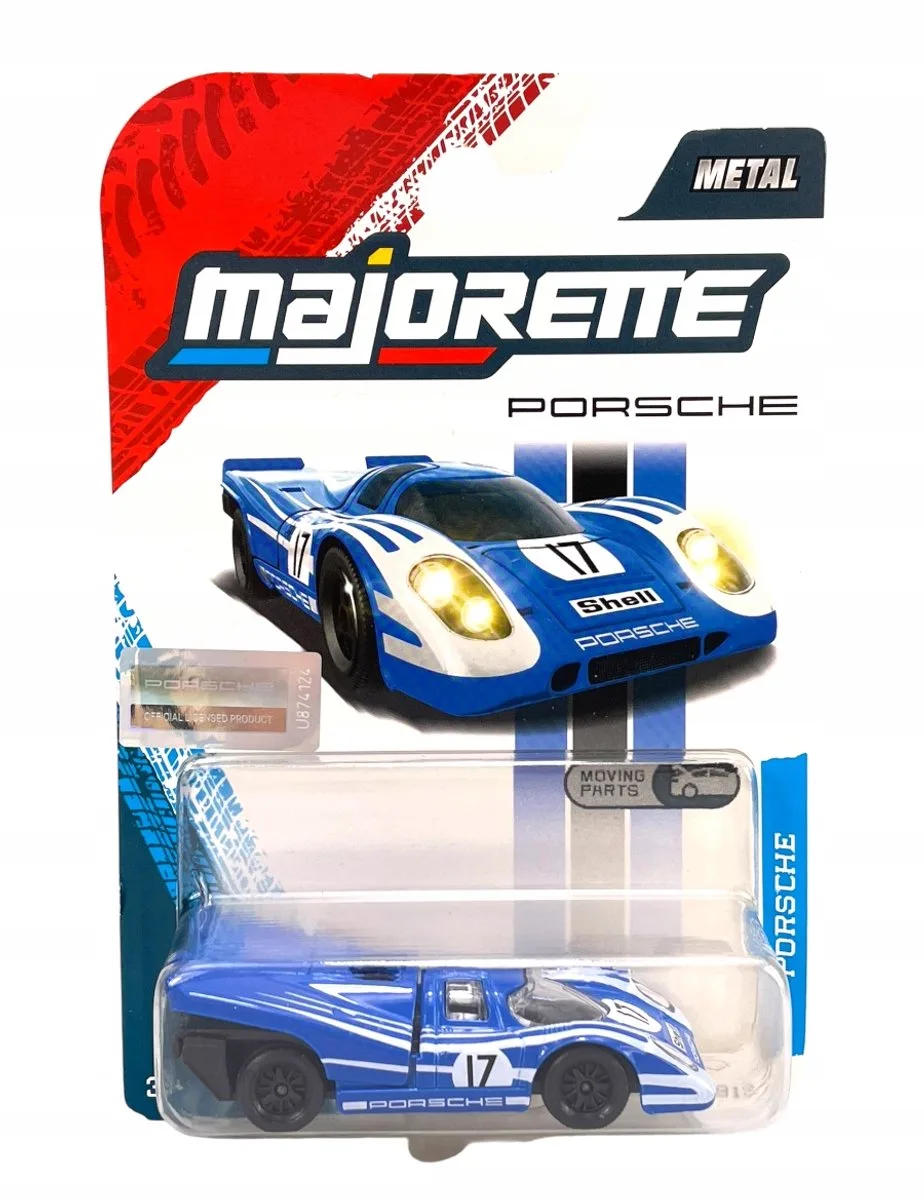Porsche Majortte 917 Metalauuter Model Schaloto 1:60 by Majorette in Blue – product photo