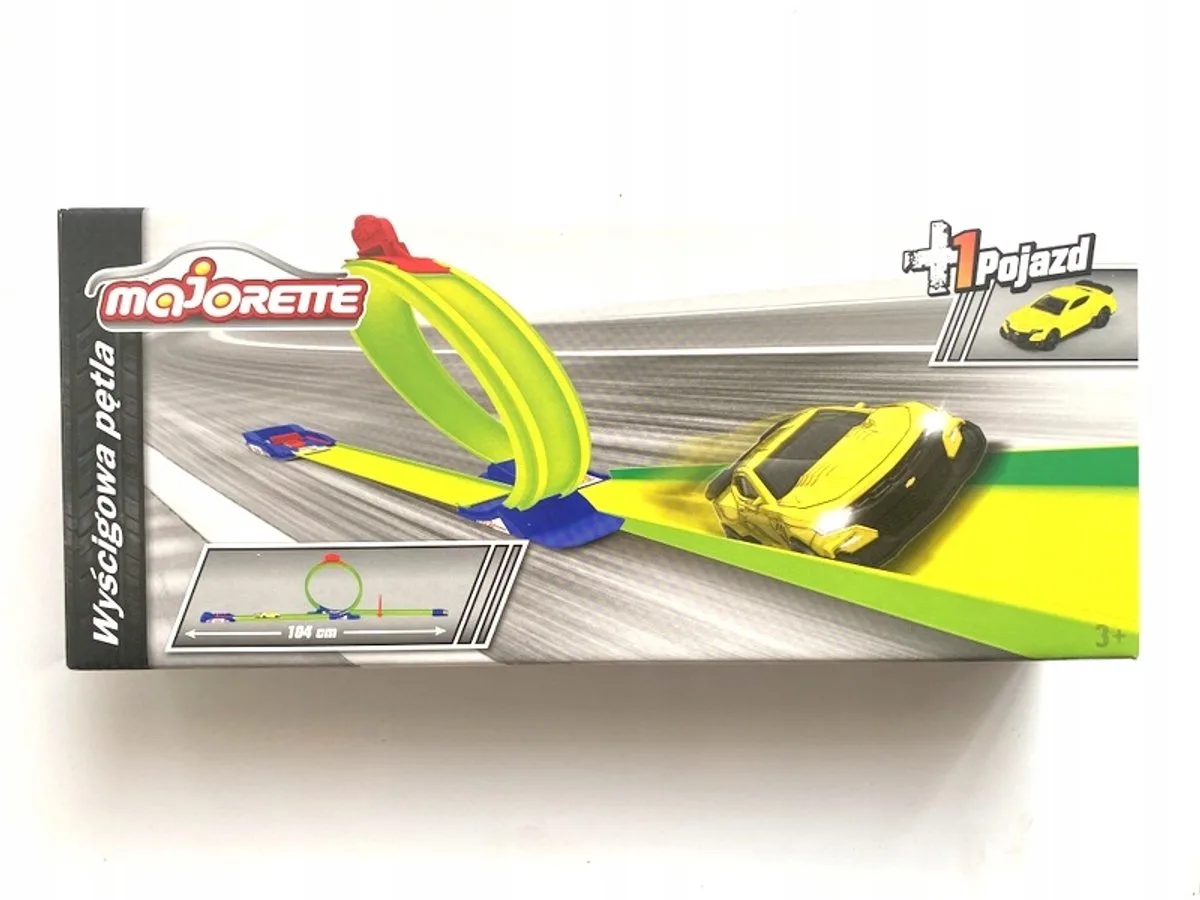 Race Loop Autospeelbaan met 1 Auto von Majorette in Wielokolorowy – Produktfoto