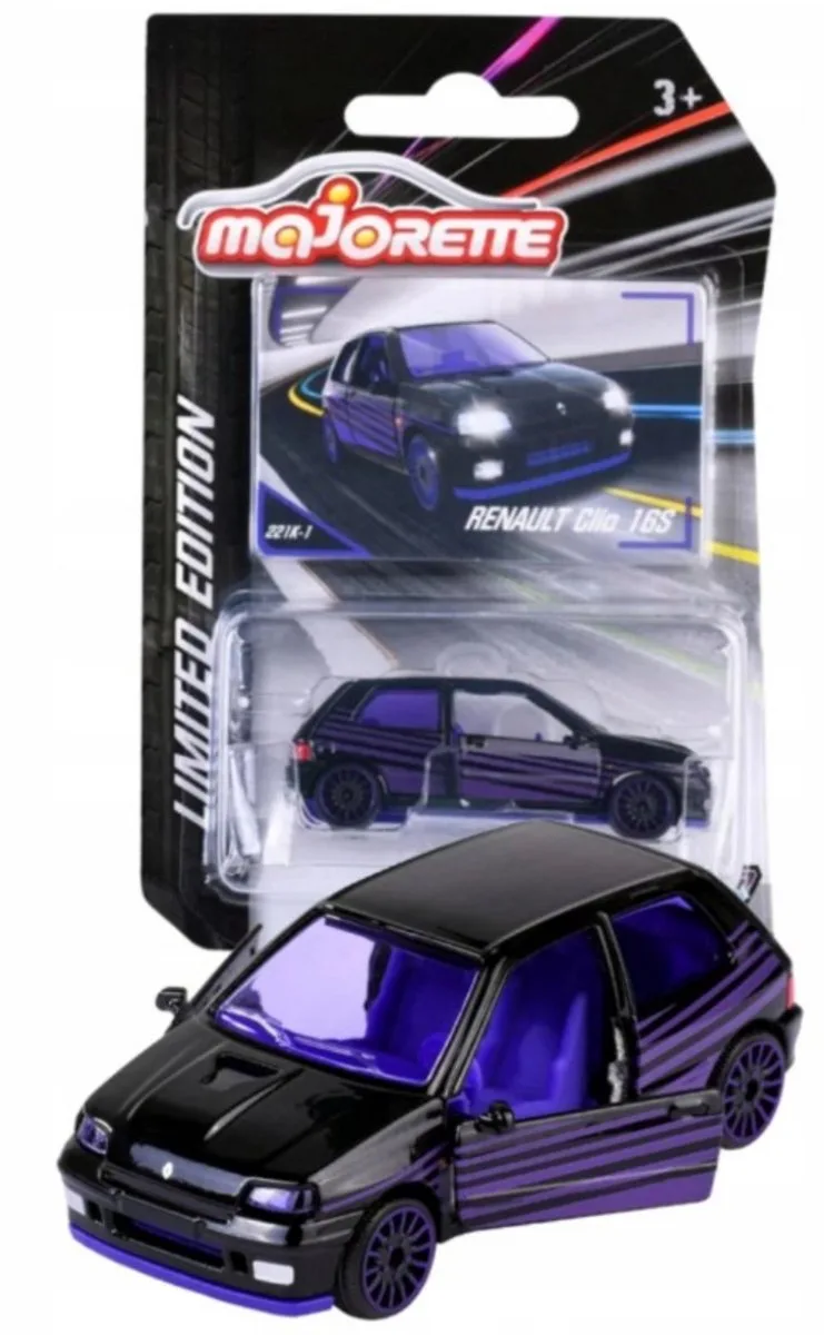 Renault Clio 16S Modelauto - Deuren Open - 1:64 de Majorette en Noir – photo du produit