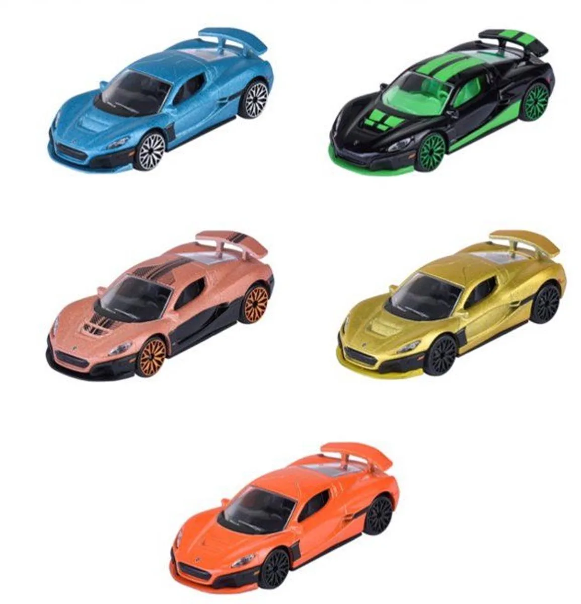 Rimac 5 Voertuigen Cadeaupakket - Vanaf 3 jaar by Majorette in Blue – product photo