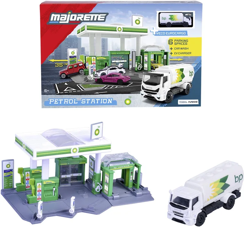 Speelgoed tankstation - autowasstraat - winkel by Majorette in Multicolour – product photo