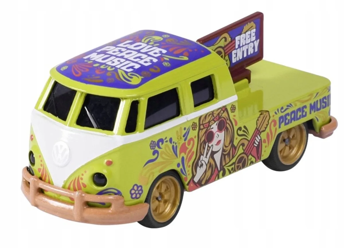 Volkswagen Transporter T1 Deluxe 1:64 Metaalgroen by Majorette in Blue – product photo