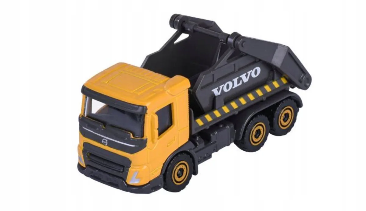 Volvo FMX Skip Vrachtwagen 1:87 Metaal från Majorette i Gul – produktbild