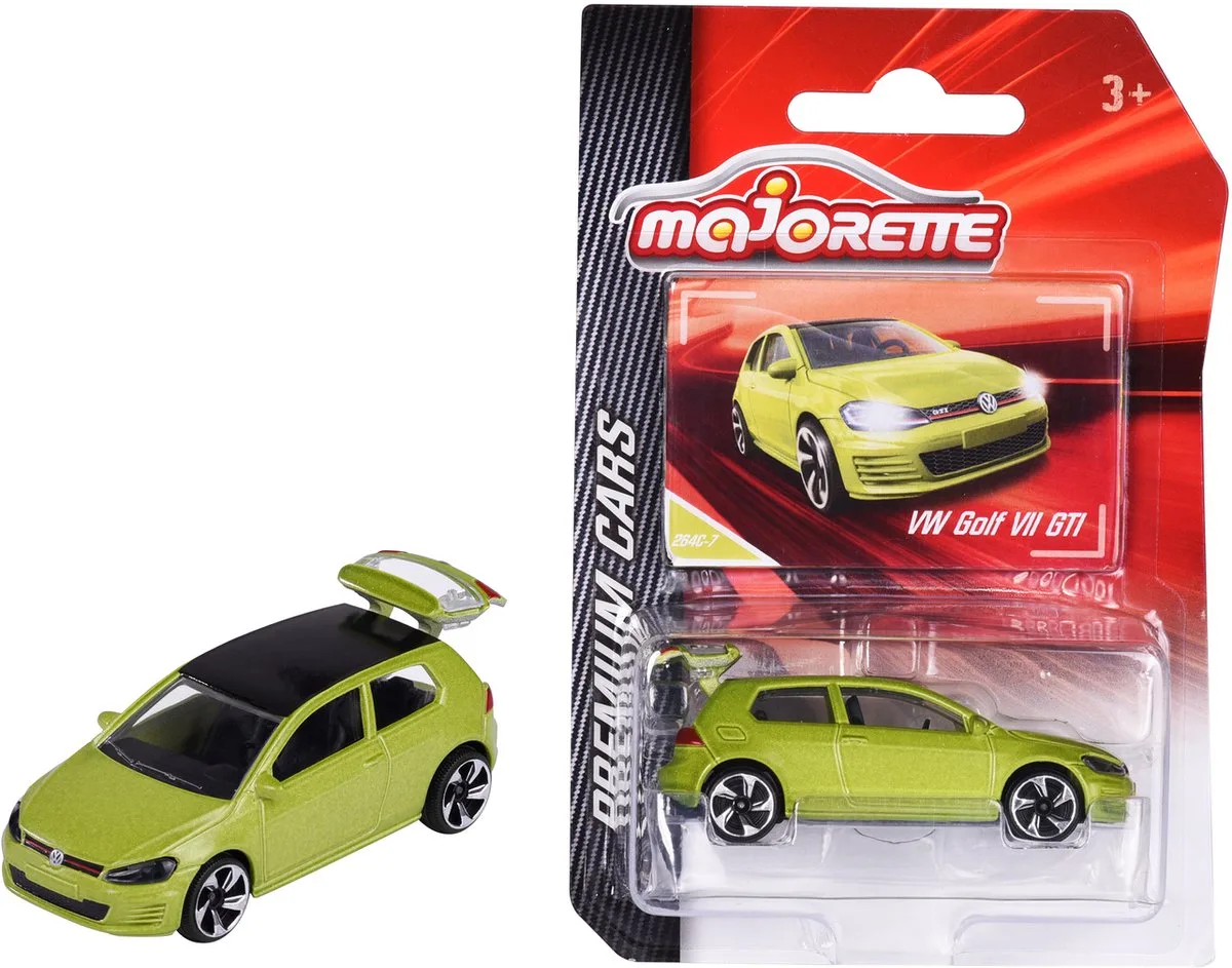 VW Golf GTI, (Premium Cars) van Majorette in Groen – productfoto