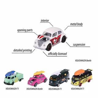 Vw The Originals Cadeaupakket 5 Volkswagen Voertuigen fra Majorette – produktbillede 4 af 6